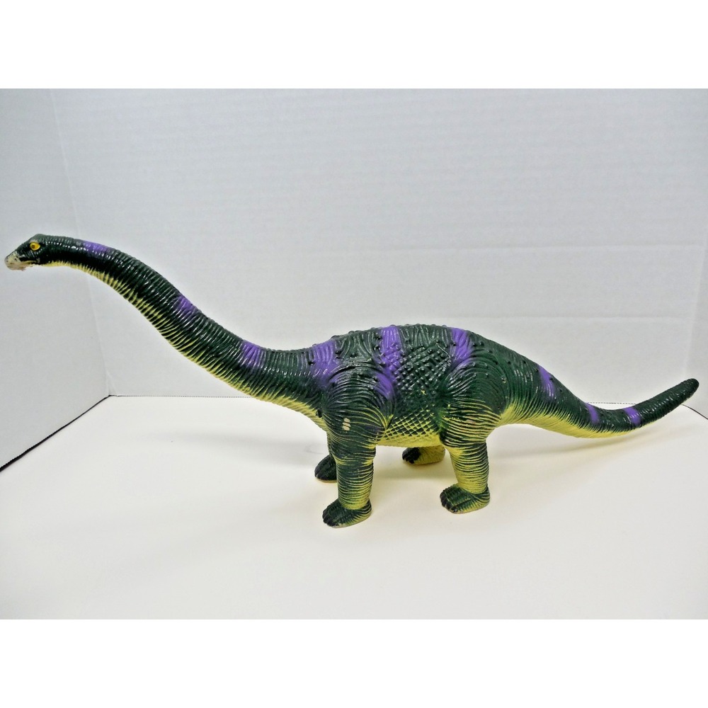 1997 Jarman Brachiosaurus Dinosaur Rubber Toy 18 in L x 7" T